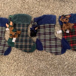Gund Plaid Christmas Stockings